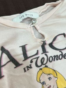 Cute &#39;Alice in Wonderland&#39; baby pink peplum top