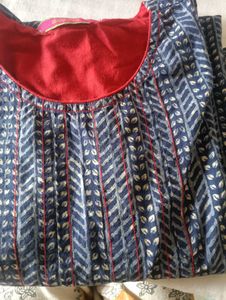 Stylish Blue Printed Kurta