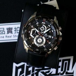 Casio Edifice EFR Chronograph Leather Strap Watch