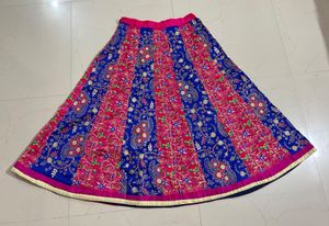 Floral Embroidered Skirt