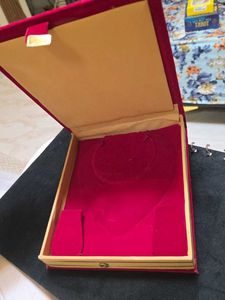 Red Velvet Necklace Empty Box