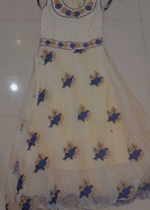 Elegant white Ethnic Gown