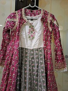 Jaipuri Print Cotton Angrakha