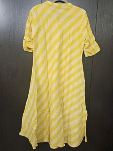 Yellow Striped Kurta