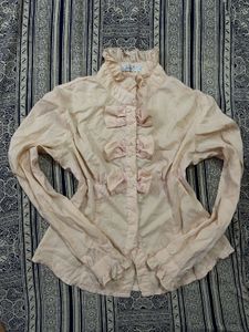 Bow Detail ruffle tops