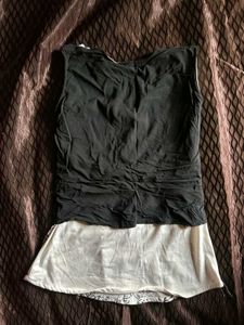 Girls Black &amp; White Top
