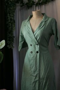 Green Shirt Dress