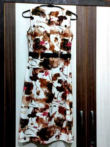 Multicolour In White Dress For Women