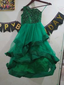 New premium partywear barbie gown with cancan