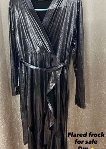 Metallic Silver Dress