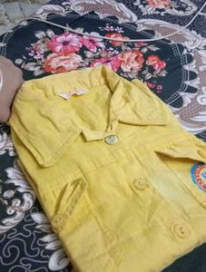 🤩🥳🥳Yellow Button-Down Jacket