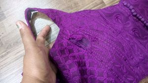 Purple 🟣 Sleevless Ready Made Blouse