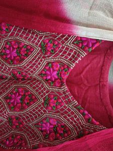 Embroidered Stitched Kurta Set