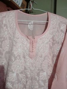 Short Chikankari Kurta