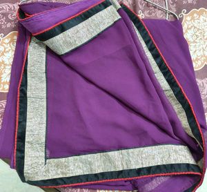 Elegant Purple Saree