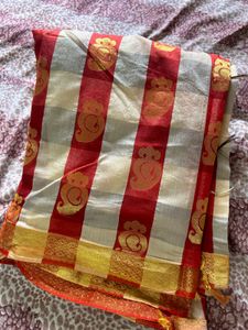 Traditional temple boarder art silk saree✨