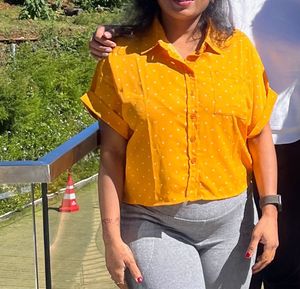 Beautiful Yellowish Crop Top