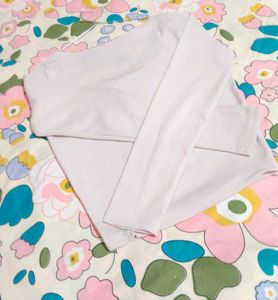 Soft Blush Ribbed Bow Top