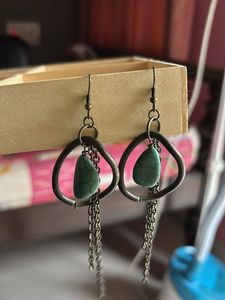 Women Stone Brass plated Earrings