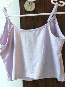 Cute Lavender Crop Top