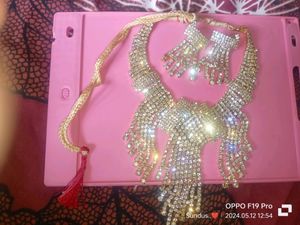 Jewellery Set ❤️👀 and Bracelet 🤍 Combo..🎈