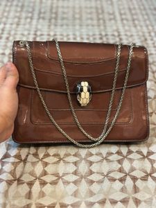 Authentic Bvlgari Serpenti Forever Patent Leather