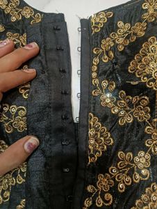 NEW Embroidered Velvet Blouse
