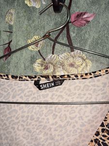 Shein Leopard Print Top