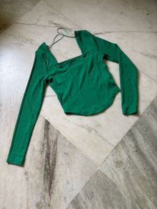 Green Corset Style Top