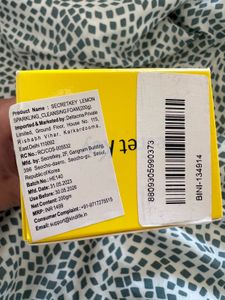 sealed Secret Key Lemon Cleansing Foam