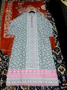 Elegant Printed pure cotton suit set