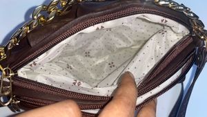 Brown Chain Detail Bag