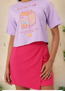 Lavender Boxy Tshirt Women 🌷🛍️