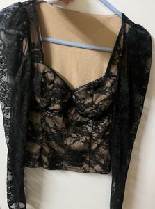 Lace Long Sleeve Top