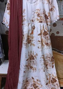 3 New Long Gowns Wirh Dupattas And A Palazzo