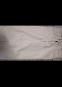 Off White Straight Leg Jeans