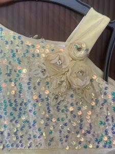 Sequinned Shimmery Lemon Dress Got Babygirl