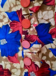 XXL Floral Print Button Down Top