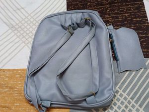 Grey Backpack For Girls 🤍