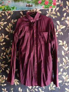 Burgundy Button Down