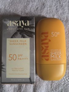 Asaya Sheer Milk Sunscreen SPF 50