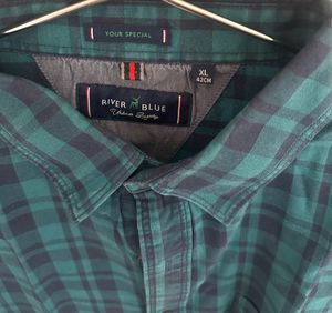 River Blue Plaid Shirt
