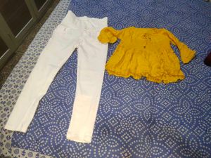 Combo Of Girls Top And Jeans