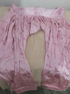 Pink Satin Silk Suit Set( Without Duppatta)