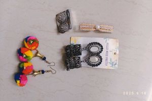 Assorted Earrings & Hair Clip Bundle