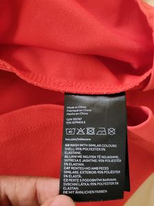Brand New Coral Red Dress From h&amp;m