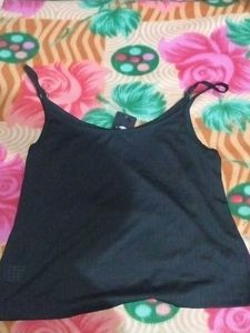 Shein Black Speghetti Top