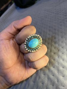 Turquoise Diamond Ring
