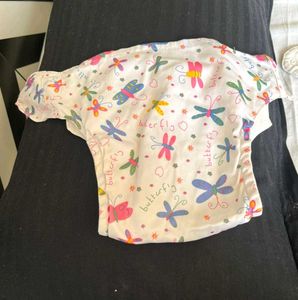 2 Cotton Diapers & Unused Nappie
