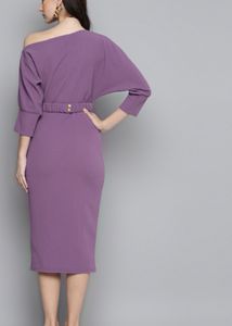 Sassafras Boat Neck Dress With Belt